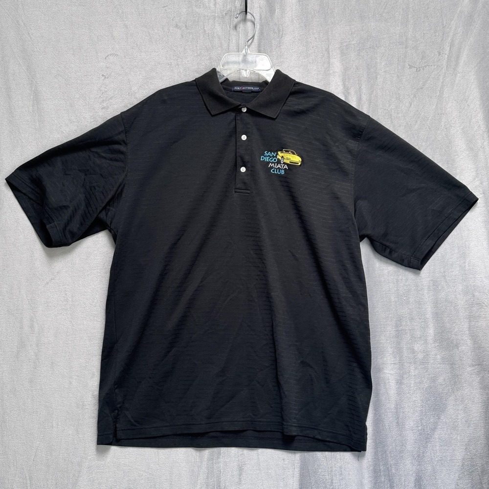 Port Authority Polo Shirt Mens‎ 2XL San Diego Miata Club Embroidered Car Club